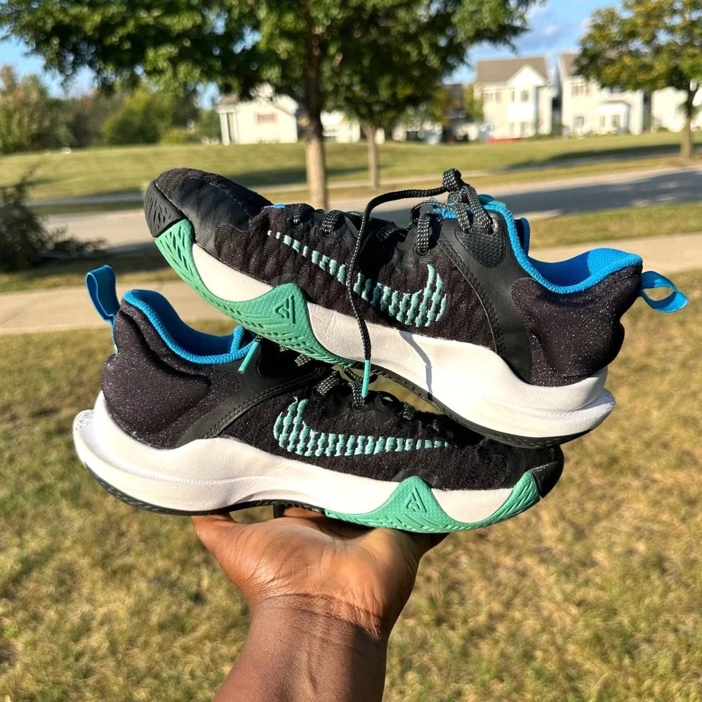 Nike Giannis Immortality 2 GS Big Kids Athletic Shoes‎ Size 6Y Black Washed Teal